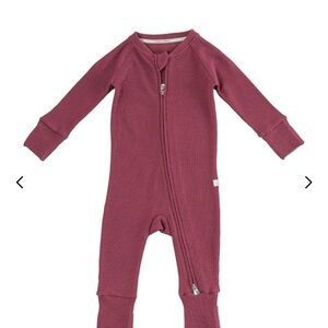 [Loulou Lollipop] 2 Waffle Sleepers - 3-6 Months, Sugar Plum and Blush Pink